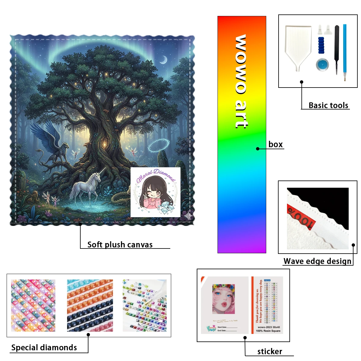 【macal_ Diamond Art】Árbol sagrado y animales Crystal AB Rhinestone FD Rhinestone Perfect Resin Diamond
【macal_ Diamond Art】Árbol sagrado y animales Crystal AB Rhinestone FD Rhinestone Perfect Resin Diamond