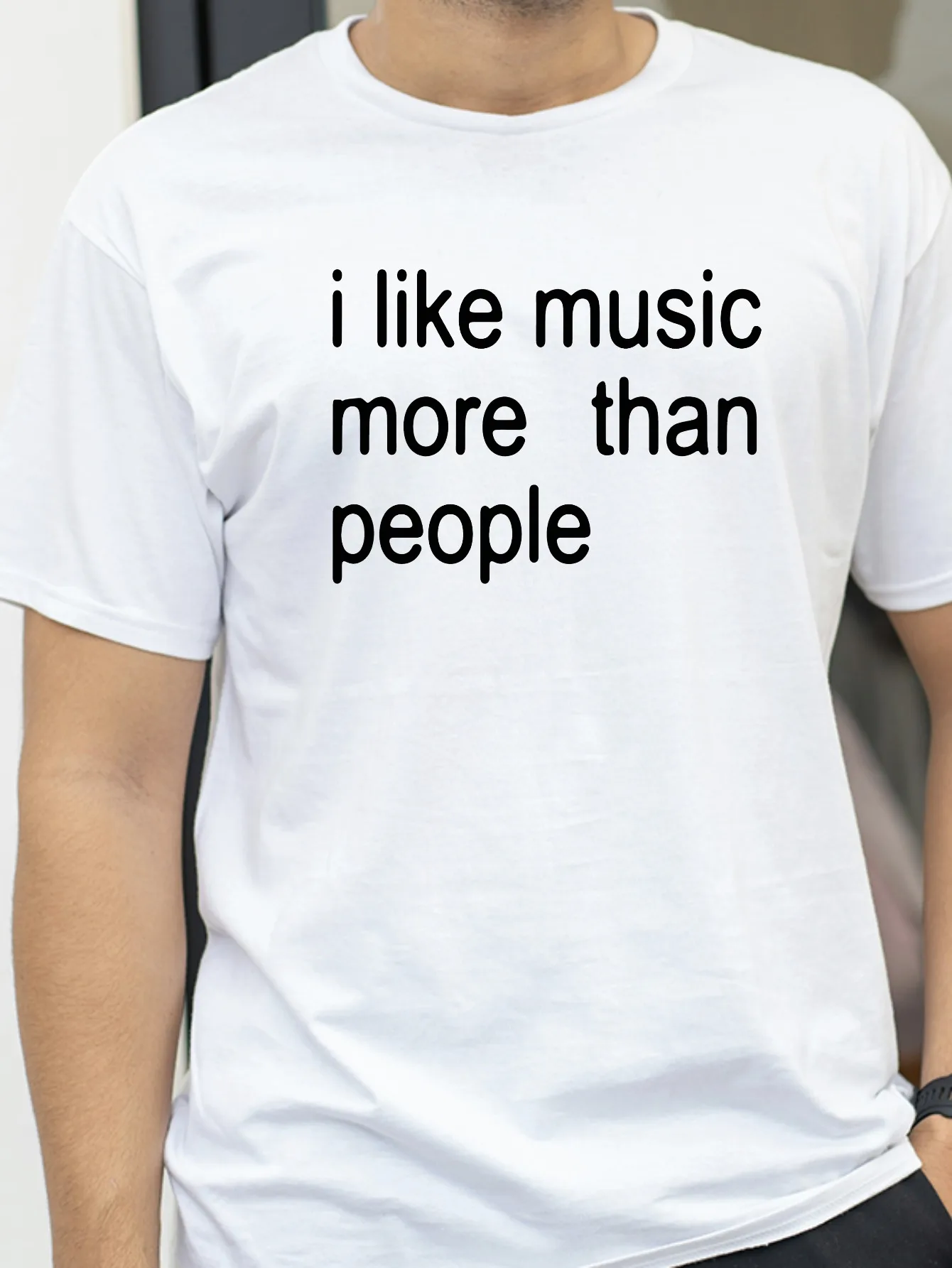I Like Music More Than People Funny Graphic T-Shirt Unisex Introvert Gift High Quality Cotton Humor Tee
I Like Music More Than People Funny Graphic T-Shirt Unisex Introvert Gift High Quality Cotton Humor Tee