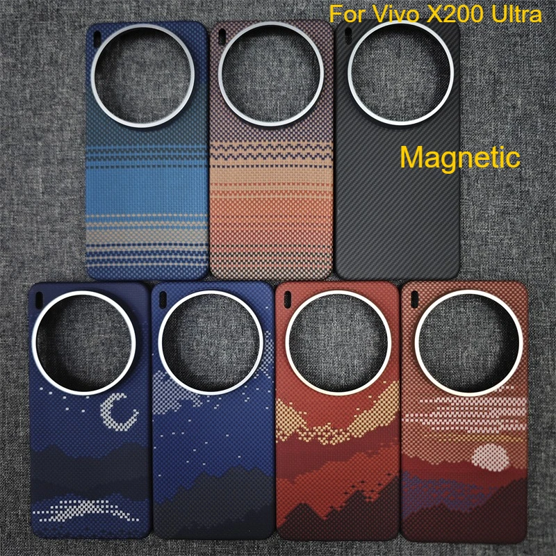 Magnetic Case for Vivo X300 Ultra Carbon Fiber Aramid Fiber Case Magnetic Cover Ultra-Thin Lightweight Silm Anti-Scratch Cover
Magnetic Case for Vivo X300 Ultra Carbon Fiber Aramid Fiber Case Magnetic Cover Ultra-Thin Lightweight Silm Anti-Scratch Cover