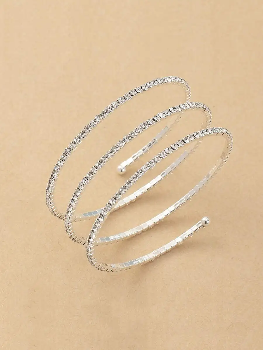 Rhinestone Decor Cuff Bangle For Women
Rhinestone Decor Cuff Bangle For Women