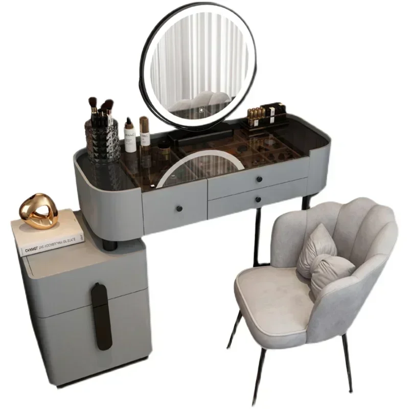 postmodern High Quality Drawer Luxury Vanity Table Mirror Chair Bedroom Brown Multifunctional Furniture Home Products
postmodern High Quality Drawer Luxury Vanity Table Mirror Chair Bedroom Brown Multifunctional Furniture Home Products