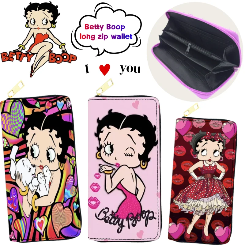 New Betty Boop Wallet High Color Value Cartoon Print Creative Girl's Heart Cute Large Capacity Portable Long Zipper Coin Purse
New Betty Boop Wallet High Color Value Cartoon Print Creative Girl's Heart Cute Large Capacity Portable Long Zipper Coin Purse