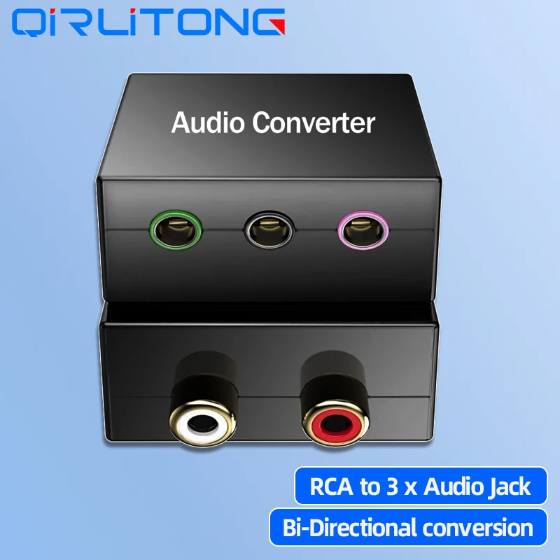 BiDirectional 5.1 Audio Console Adapter Convert Stereo RCA to 3 x 1/8 (3.5mm) Jack Conversion for 5.1 Multimedia Speaker
BiDirectional 5.1 Audio Console Adapter Convert Stereo RCA to 3 x 1/8 (3.5mm) Jack Conversion for 5.1 Multimedia Speaker