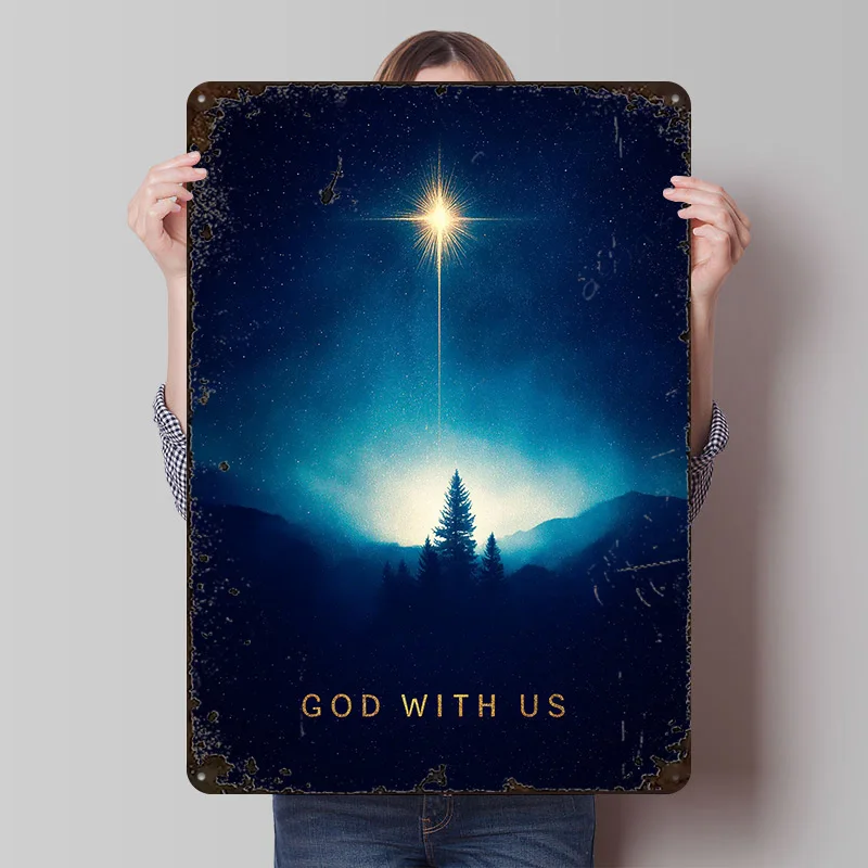 Постер с принтом «Рождество»: «Бог с нами», индивидуальный ретро-декор для стен, винтажные металлические таблички для мужской комнаты, аксессуары для рабочего стола
Постер с принтом «Рождество»: «Бог с нами», индивидуальный ретро-декор для стен, винтажные металлические таблички для мужской комнаты, аксессуары для рабочего стола