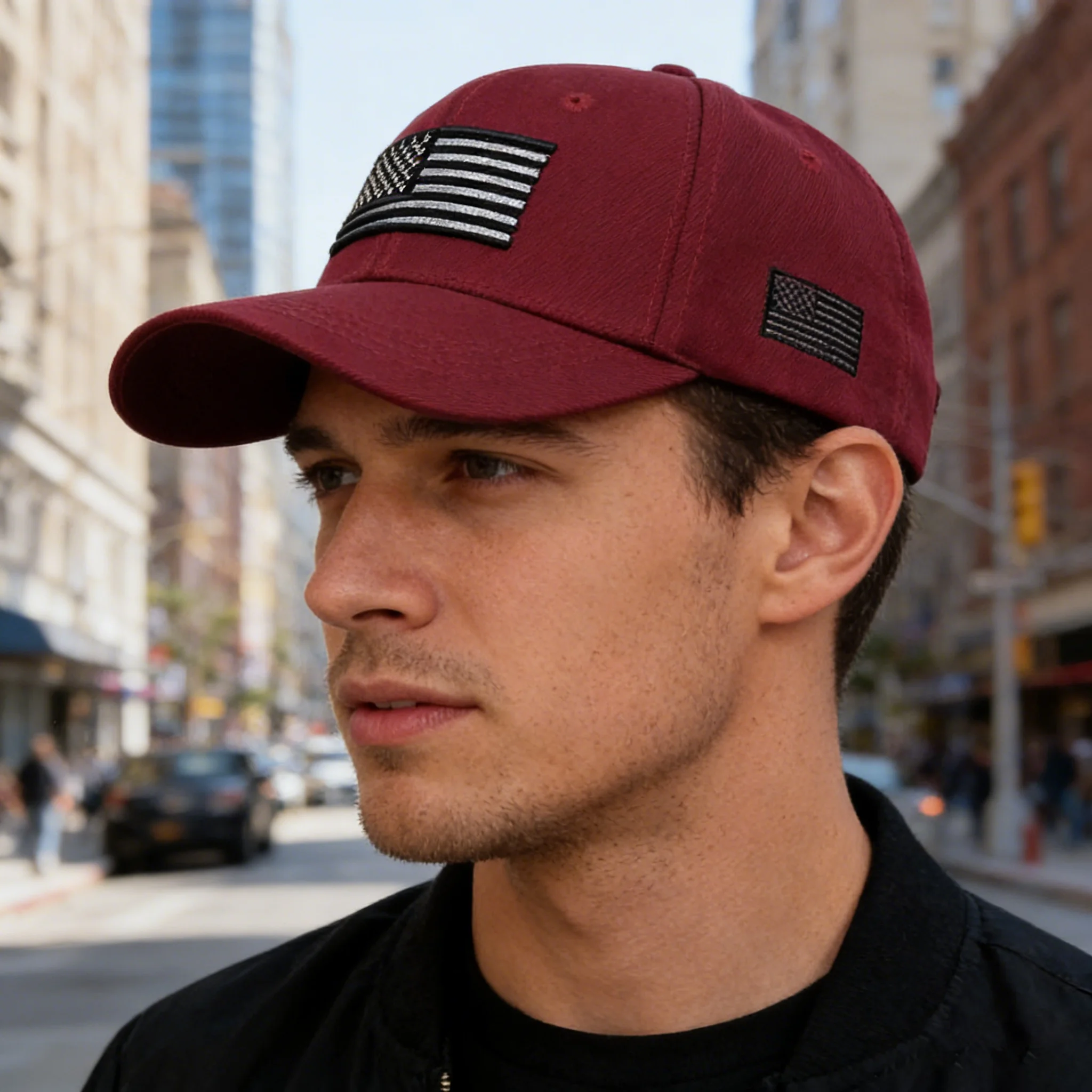 2026New USA Flag Baseball Hat Men's Outdoor Solid Color Embroidered Sports Duck Tongue Baseball Hat Cup Football Match
2026New USA Flag Baseball Hat Men's Outdoor Solid Color Embroidered Sports Duck Tongue Baseball Hat Cup Football Match