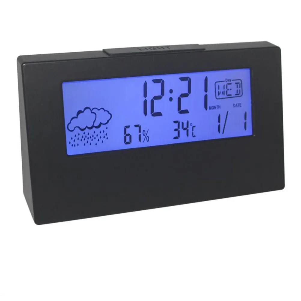 Temperature Humidity Alarm Led Desktop Clock For Kids Students Bedside Table Display Weather Conditions Electronic Snooze
Temperature Humidity Alarm Led Desktop Clock For Kids Students Bedside Table Display Weather Conditions Electronic Snooze