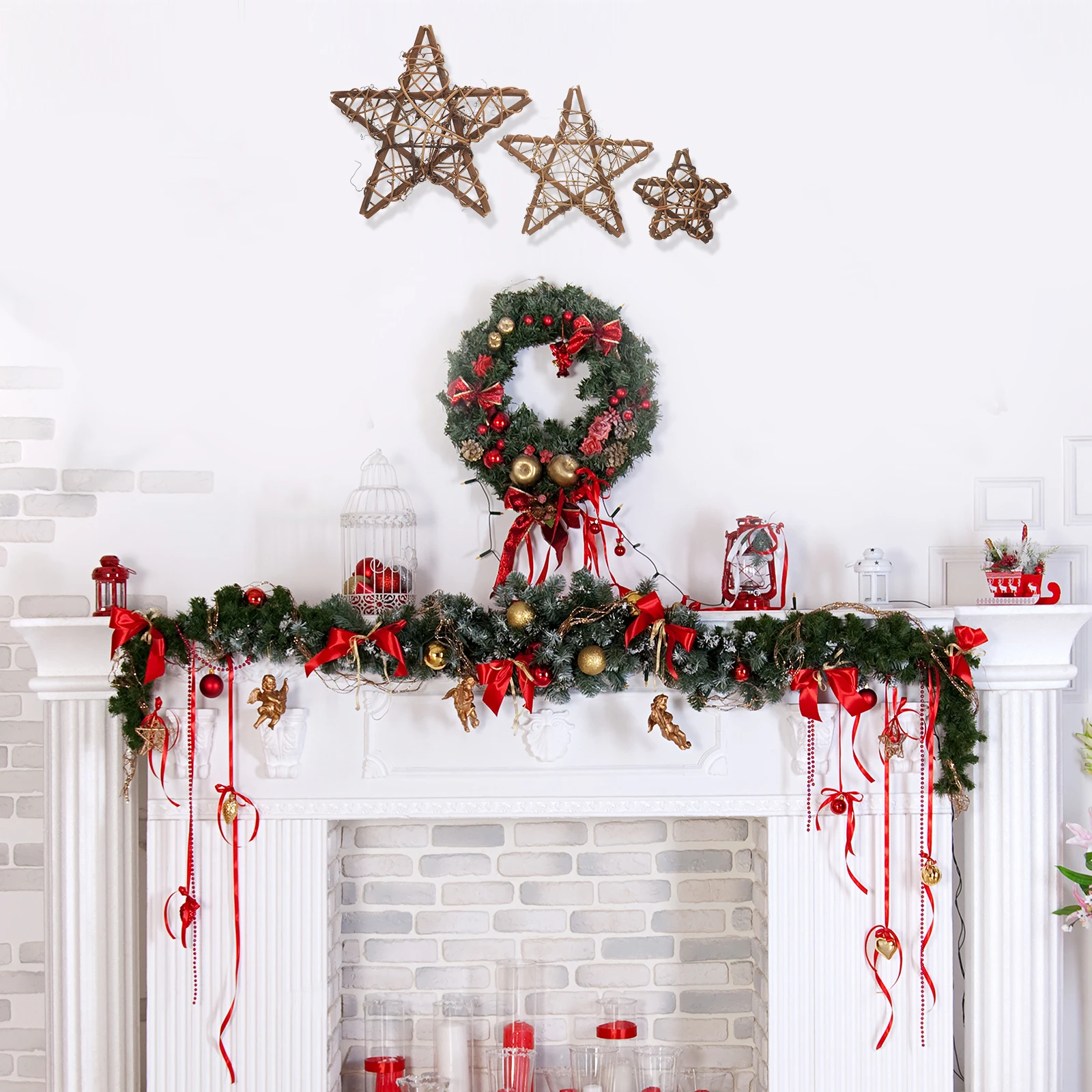 3Pcs Star Rattan for DIY Wreath Unfinished Grapevine Wreath Rings Handmade Christmas Decorations DIY Floral Rattan Ring
3Pcs Star Rattan for DIY Wreath Unfinished Grapevine Wreath Rings Handmade Christmas Decorations DIY Floral Rattan Ring