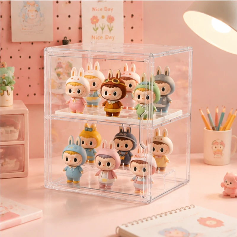 Clear Acrylic Desktop Organizer, Dustproof Multi-Layer Storage Cabinet for Doll Figures, Collectibles, Blind Boxes, Transparent
Clear Acrylic Desktop Organizer, Dustproof Multi-Layer Storage Cabinet for Doll Figures, Collectibles, Blind Boxes, Transparent