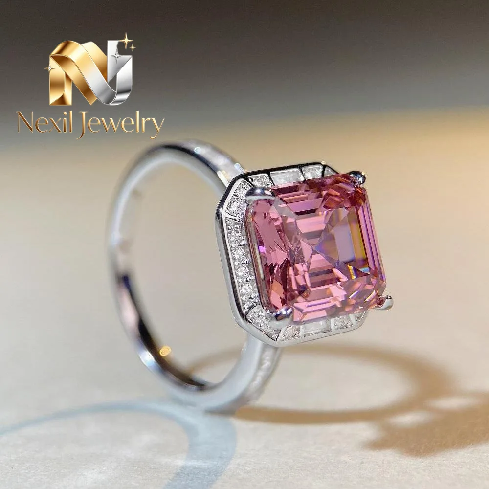 Nexil Jewelry Nexil Jewelry Luxury Solid Platinum PT950 Pink Diamond Ring Women's Rouge Deep Pink Diamond Square Ring
Nexil Jewelry Nexil Jewelry Luxury Solid Platinum PT950 Pink Diamond Ring Women's Rouge Deep Pink Diamond Square Ring