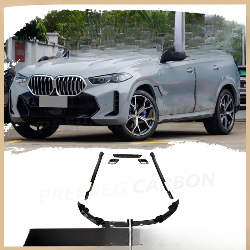 ABS Front Lip Rear Diffuser Side Skirts Exhaust Tips Body Kit G06 LCI Sport 2023+
ABS Front Lip Rear Diffuser Side Skirts Exhaust Tips Body Kit G06 LCI Sport 2023+