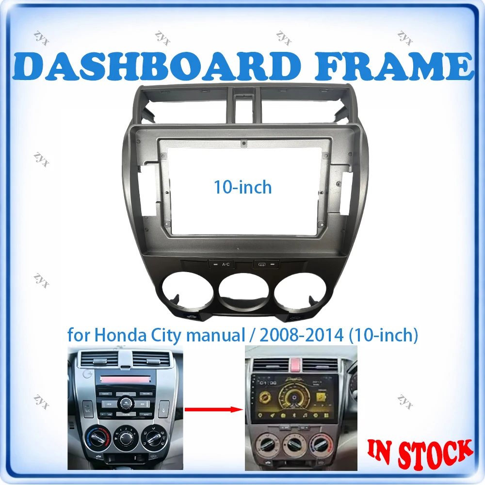 Car Radio Fascia Frame For Honda City Classic Manual 2008-2014 10 inch Wiring Harness Power Cable Car Accessories Plug & Play
Car Radio Fascia Frame For Honda City Classic Manual 2008-2014 10 inch Wiring Harness Power Cable Car Accessories Plug & Play