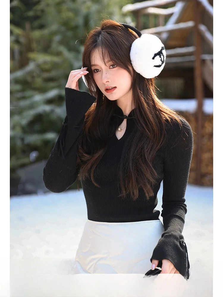 New Chinese Sle Knitted Sweater with Button Design Slimming Aosphere Versatile Women's Faion Woolen Long Sve Crew Ne
New Chinese Sle Knitted Sweater with Button Design Slimming Aosphere Versatile Women's Faion Woolen Long Sve Crew Ne