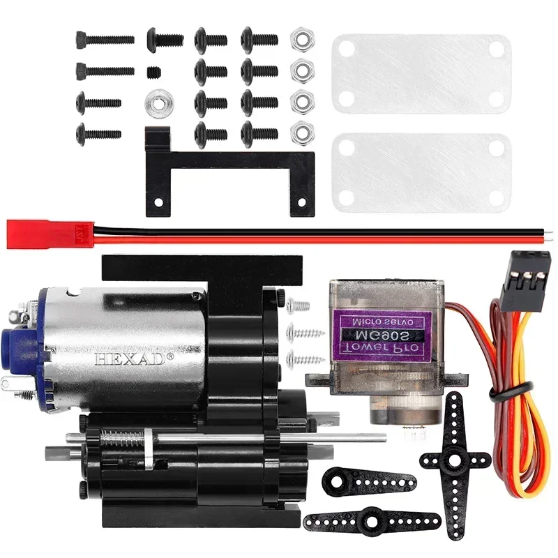 Three-Generation Full Metal 2 Speed Gearbox Transmission with Servo for WPL B1 B14 B24 C14 C24 MN D90 D91 MN96 1/12 RC Car Parts
Three-Generation Full Metal 2 Speed Gearbox Transmission with Servo for WPL B1 B14 B24 C14 C24 MN D90 D91 MN96 1/12 RC Car Parts