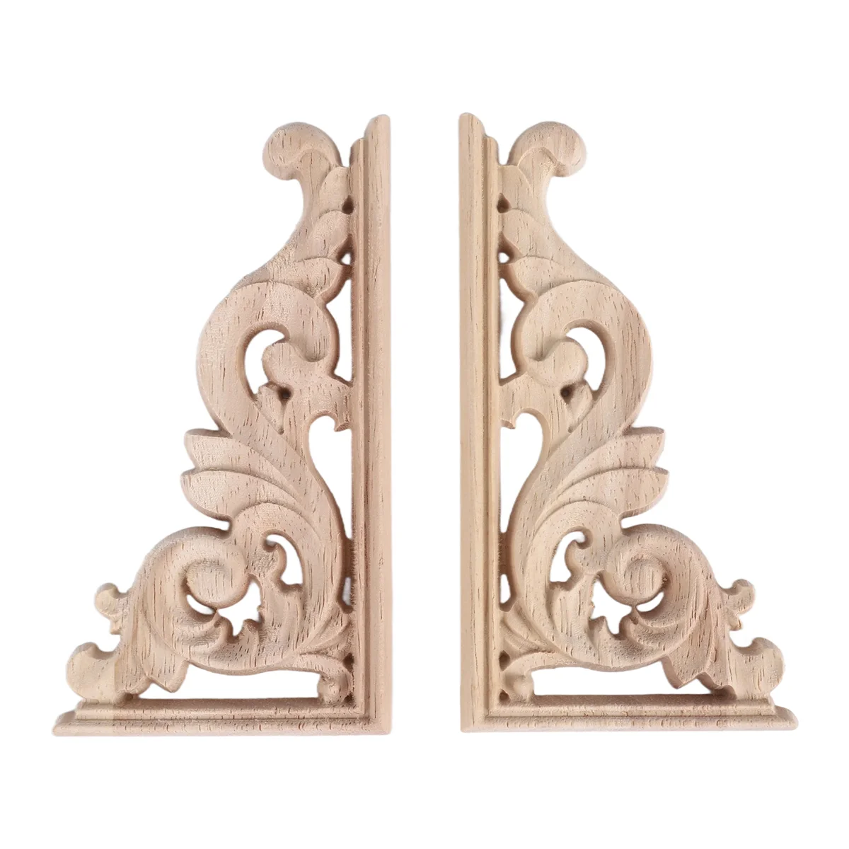 AU35 2pcs left+right(each 1pcs) Vintage Wooden Carved Corner Onlay Furniture Wall Decor Unpainted Frame Applique
AU35 2pcs left+right(each 1pcs) Vintage Wooden Carved Corner Onlay Furniture Wall Decor Unpainted Frame Applique