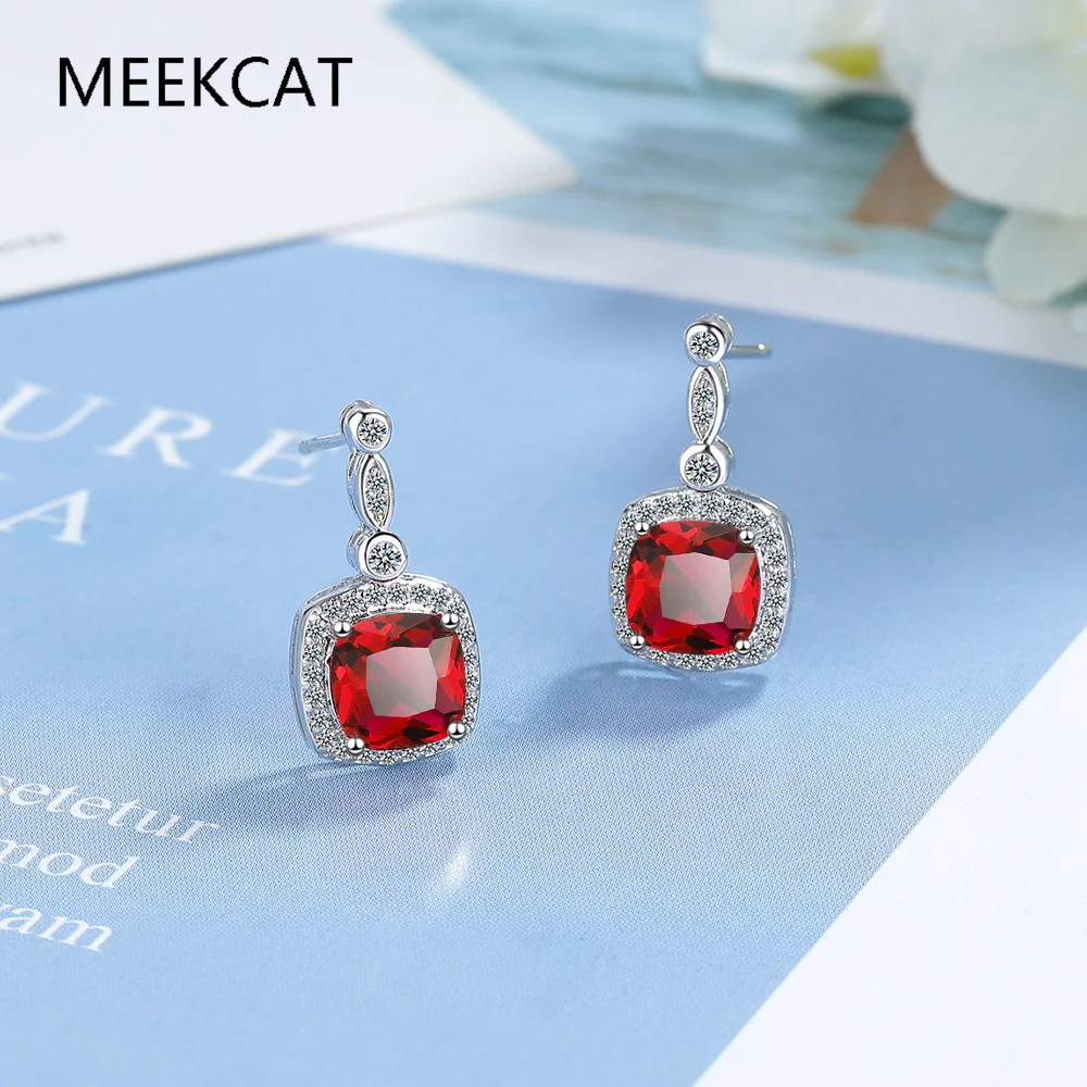 Princess Cut Natural Garnet Created Red Ruby 925 Sterling Silver Square Stud Earring for Women Statement Gemstone Jewelry Brinco
Princess Cut Natural Garnet Created Red Ruby 925 Sterling Silver Square Stud Earring for Women Statement Gemstone Jewelry Brinco