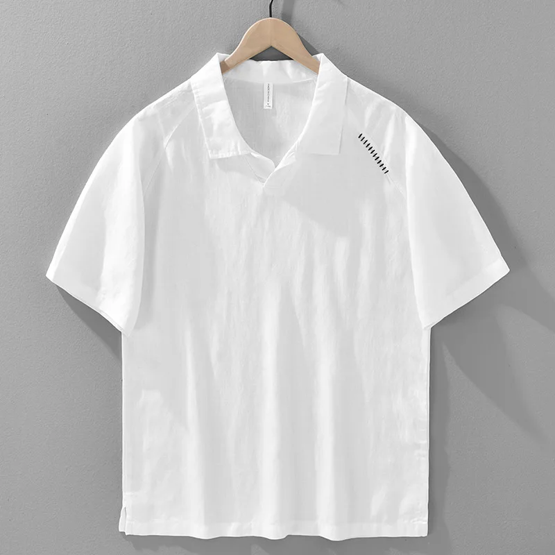 Loose Fit Men's Short Sleeve Shirt Linen Lyocell Blend Summer Thin Breathable Sun Protection T-Shirt Comfortable Ice Sen...
Loose Fit Men's Short Sleeve Shirt Linen Lyocell Blend Summer Thin Breathable Sun Protection T-Shirt Comfortable Ice Sen...
