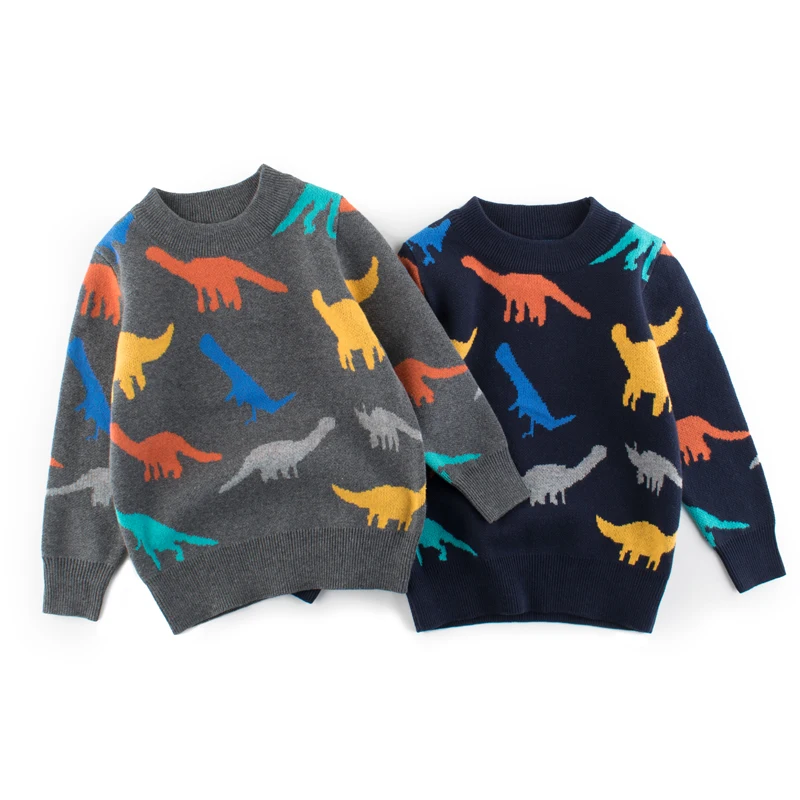Autumn Cute Cartoon Dinosaur Print Sweater for Kids Boy Long Sleeve O-Neck Pullover Fashion Baby Boy Thin Children's Clothes
Autumn Cute Cartoon Dinosaur Print Sweater for Kids Boy Long Sleeve O-Neck Pullover Fashion Baby Boy Thin Children's Clothes