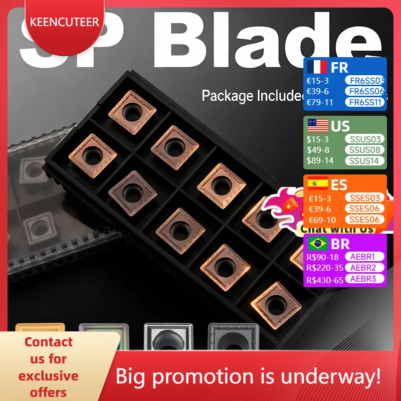 Power Drill U Drill Blade SPMG CNC Machine Tool Milling Cutter Carbide Blade Stainless Steel Cutter Head SPGT And SPGG blade
Power Drill U Drill Blade SPMG CNC Machine Tool Milling Cutter Carbide Blade Stainless Steel Cutter Head SPGT And SPGG blade