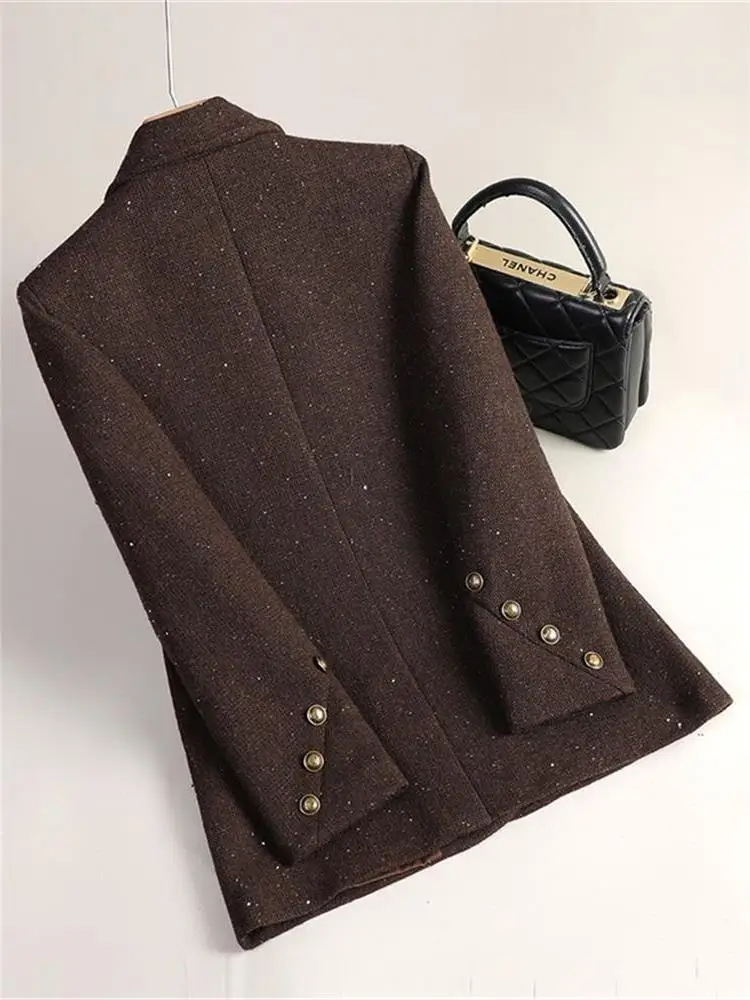 Design Sensation Women's Suit Jaet Casual Commute Office Faion Spring Autumn New Sle Sequin Top Cleanfit Sle
Design Sensation Women's Suit Jaet Casual Commute Office Faion Spring Autumn New Sle Sequin Top Cleanfit Sle