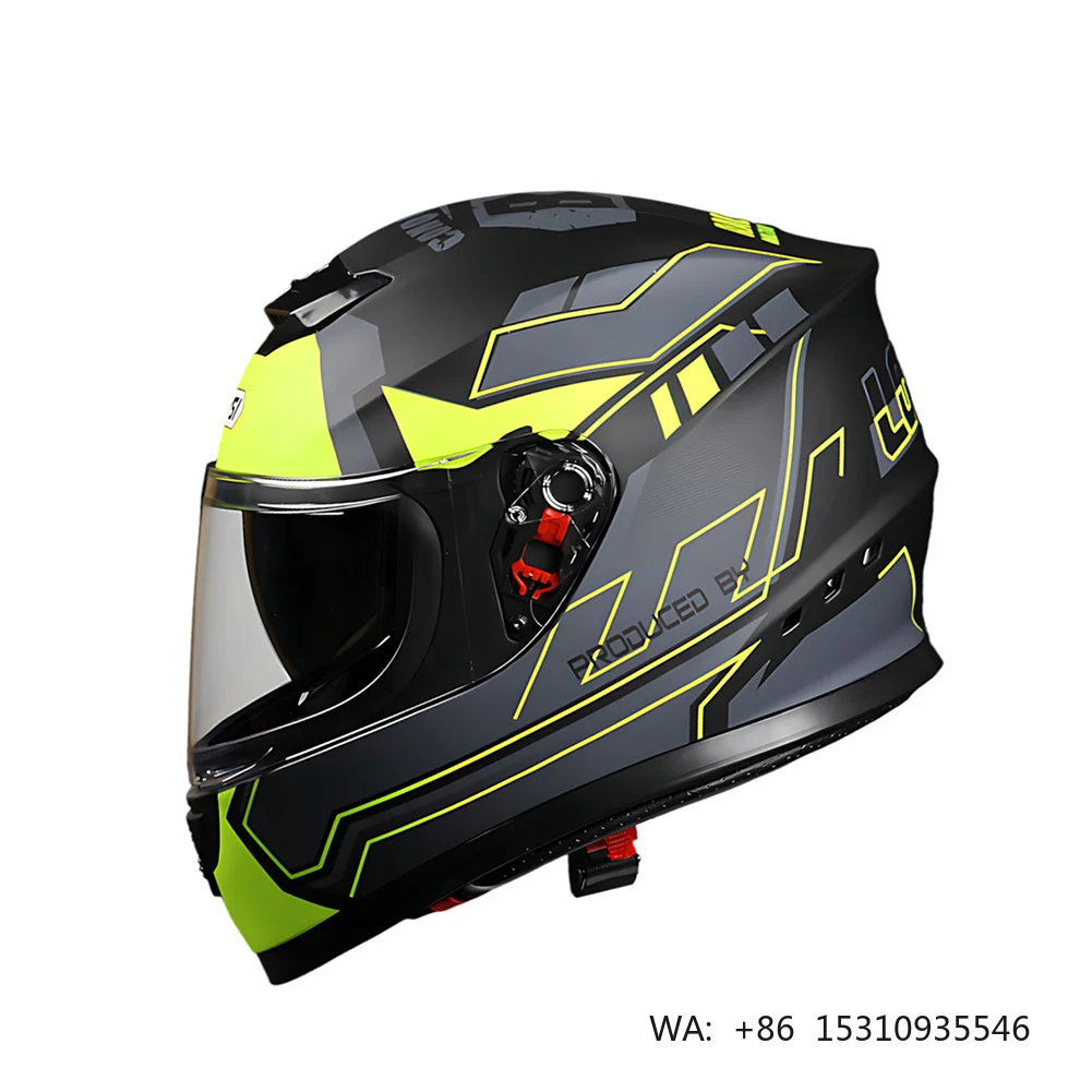 New Full-Face ABS Motorcycle Helmet with Dual-Layer Visor DOT Approved
New Full-Face ABS Motorcycle Helmet with Dual-Layer Visor DOT Approved