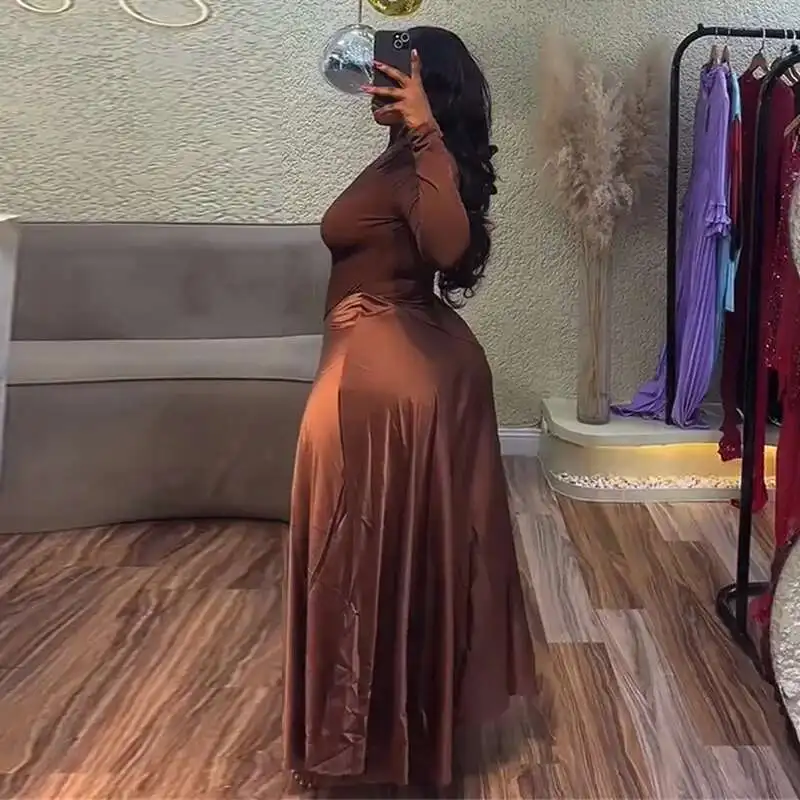 Women's Clothing 2025 Summer New Style Sweet and Fresh Sloping Collar Leak Shoulder High Waist Slimming A-line Dress Long Skirt
Women's Clothing 2025 Summer New Style Sweet and Fresh Sloping Collar Leak Shoulder High Waist Slimming A-line Dress Long Skirt