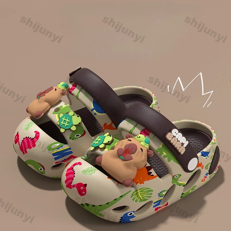 Capybara Children's Home Slippers 2026 New EVA Outdoor Anti Slip Kids Sandals Boys Girls Cartoon Toe Protection Beach Shoes
Capybara Children's Home Slippers 2026 New EVA Outdoor Anti Slip Kids Sandals Boys Girls Cartoon Toe Protection Beach Shoes