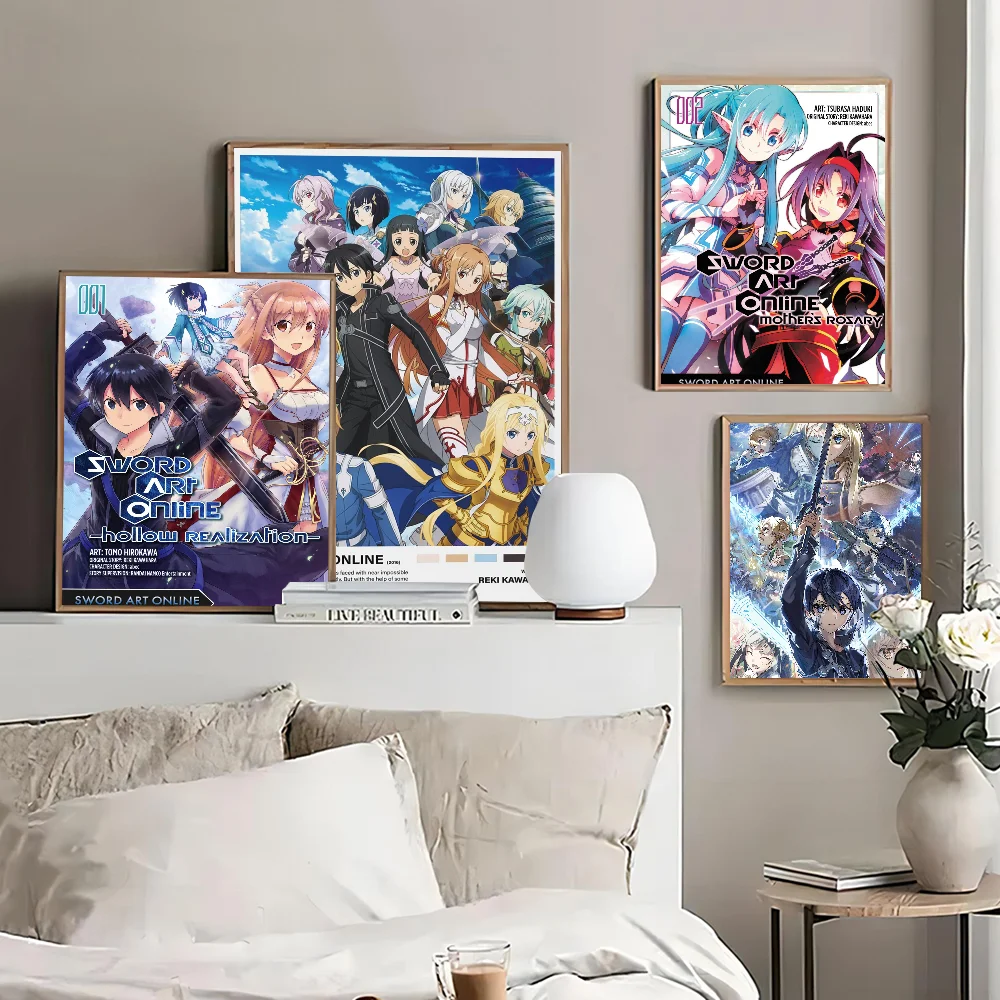 Japanese Anime Sword Art Online Poster Self-adhesive Art Poster Whitepaper Prints Posters Artwork Aesthetic Art Wall Painting
Japanese Anime Sword Art Online Poster Self-adhesive Art Poster Whitepaper Prints Posters Artwork Aesthetic Art Wall Painting