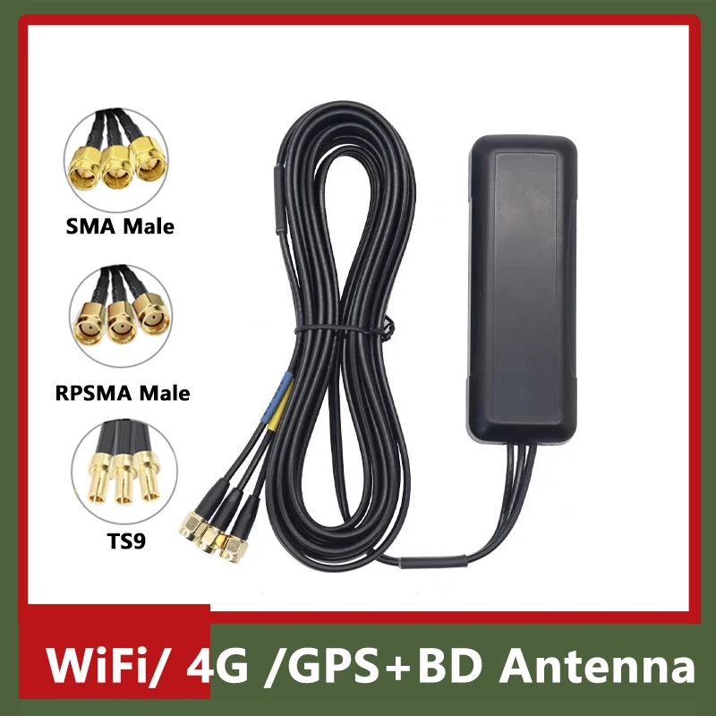 3*3 Long Range 4G+GPS/BD+WiFi 3 in 1 Car Antenna With Filter Outdoor Positioning Signal Amplifier 8dbi 30dbi SMA Male TS9 RPSMA
3*3 Long Range 4G+GPS/BD+WiFi 3 in 1 Car Antenna With Filter Outdoor Positioning Signal Amplifier 8dbi 30dbi SMA Male TS9 RPSMA