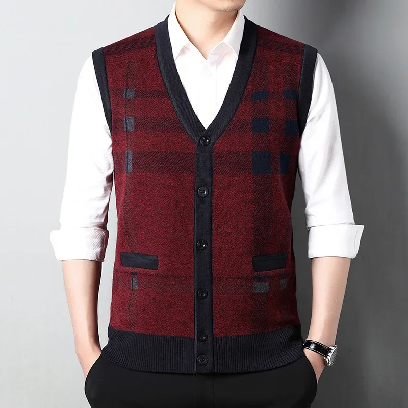 BROWON Brand Mens Sweater Vest Casual Fashion Slim Cardigan Sweaters for Men Autumn and Winter Sleeveless V-Neck Men Clothing
BROWON Brand Mens Sweater Vest Casual Fashion Slim Cardigan Sweaters for Men Autumn and Winter Sleeveless V-Neck Men Clothing