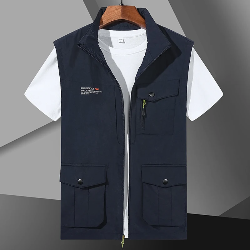 Men's Tank Top Summer Sports Multi Pocket Jaqueta Men's Mountaineering Hiking Work Fishing Sleeveless Vest
Men's Tank Top Summer Sports Multi Pocket Jaqueta Men's Mountaineering Hiking Work Fishing Sleeveless Vest