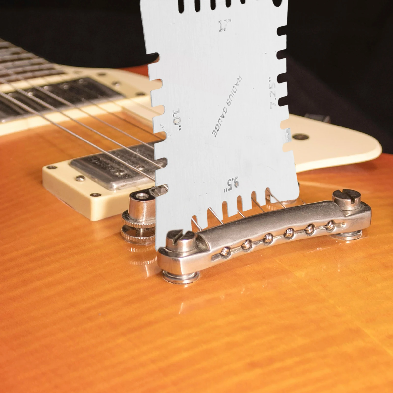 4 Pcs Guitar Radius Measuring Tool Stainless Steel Notched Gauge Fretboard Action Ruler for Electric Acoustic Bass
4 Pcs Guitar Radius Measuring Tool Stainless Steel Notched Gauge Fretboard Action Ruler for Electric Acoustic Bass