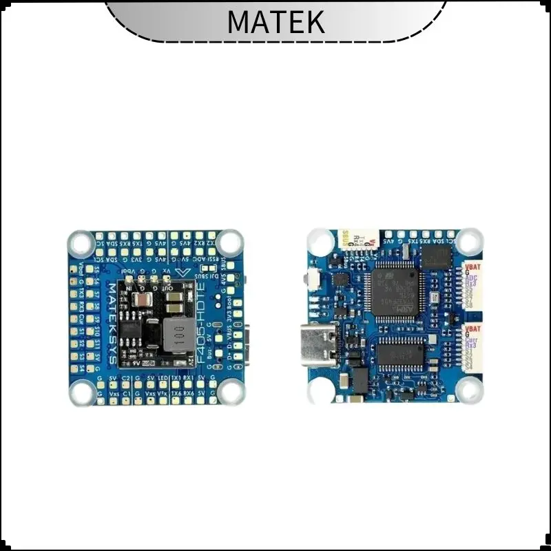 Контроллер полета MATEK F405-HDTE F4 STM32F405 Встроенный двойной OSD BEC Blackbox 3 ~ 12S LiPo 30X30 мм для FPV Drone вместо F722-HD
Контроллер полета MATEK F405-HDTE F4 STM32F405 Встроенный двойной OSD BEC Blackbox 3 ~ 12S LiPo 30X30 мм для FPV Drone вместо F722-HD