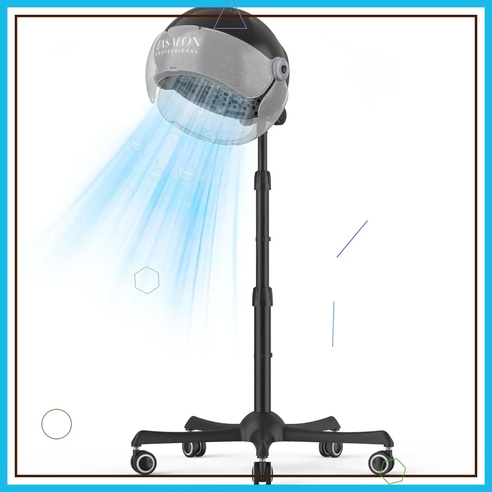 1875W Ionic Hooded Hair Dryer - 3 Heat Settings, Portable Standing Bonnet Dryer for Home Salon Use
1875W Ionic Hooded Hair Dryer - 3 Heat Settings, Portable Standing Bonnet Dryer for Home Salon Use