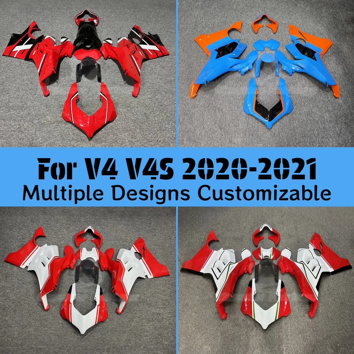 Для DUCATI V4 2020 2021, комплект обтекателей Prime V4S 20 21, обтекатели из АБС-пластика для вторичного рынка мотоцикла
Для DUCATI V4 2020 2021, комплект обтекателей Prime V4S 20 21, обтекатели из АБС-пластика для вторичного рынка мотоцикла