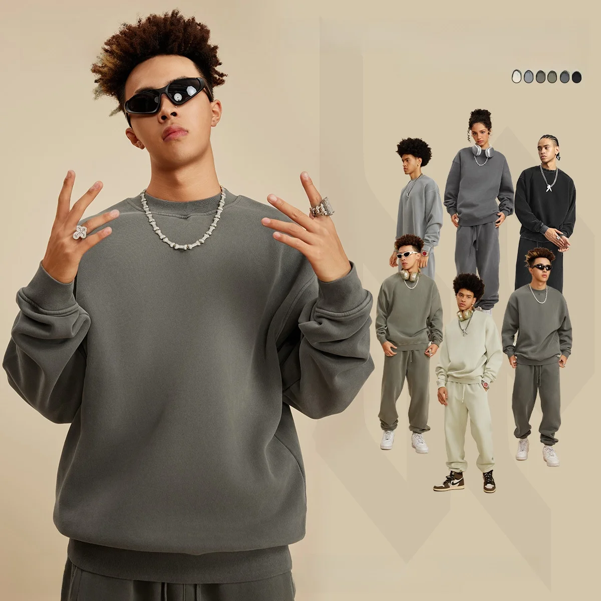 Men's Fce Lined f High Ne Sweatirt Street Sle Waed Autumn Winter Cotton Color No Brand Chinese Made
Men's Fce Lined f High Ne Sweatirt Street Sle Waed Autumn Winter Cotton Color No Brand Chinese Made