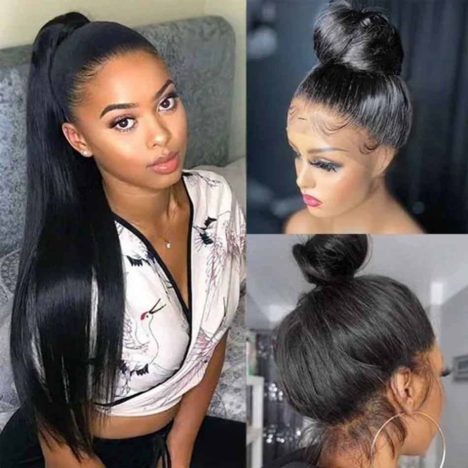 30 40 Inch Bone Straight 360 Full Lace Wig Brazilian Human Hair 13x6 13x4 HD Lace Front Wig Pre Plucked For Black Women
30 40 Inch Bone Straight 360 Full Lace Wig Brazilian Human Hair 13x6 13x4 HD Lace Front Wig Pre Plucked For Black Women