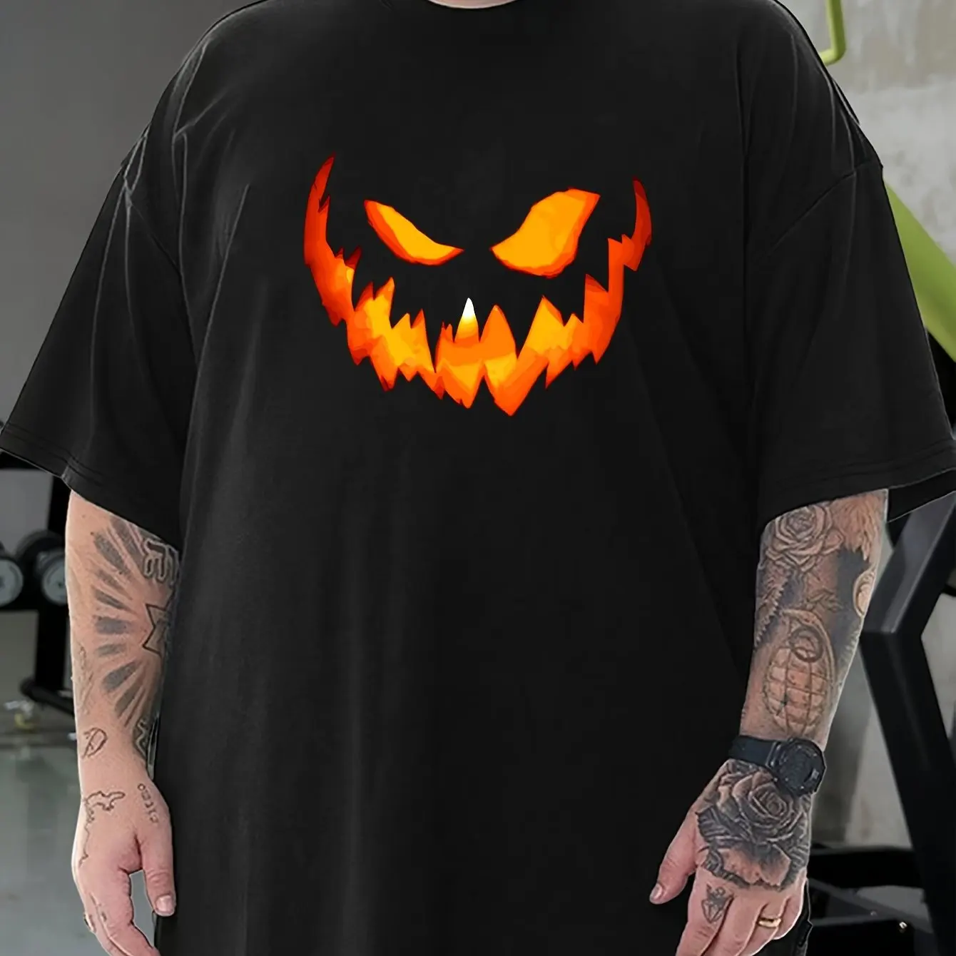 2024 New Men's Halloween Pumpkin Face Pattern Printed 100% Cotton Round Neck Gym Training Oversize Casual Comfort Tee Tops
2024 New Men's Halloween Pumpkin Face Pattern Printed 100% Cotton Round Neck Gym Training Oversize Casual Comfort Tee Tops