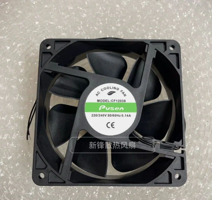 PUSEN CF12038 AC 220/240V 0.14A 120x120x38mm 2-Wire Server Cooling Fan
PUSEN CF12038 AC 220/240V 0.14A 120x120x38mm 2-Wire Server Cooling Fan
