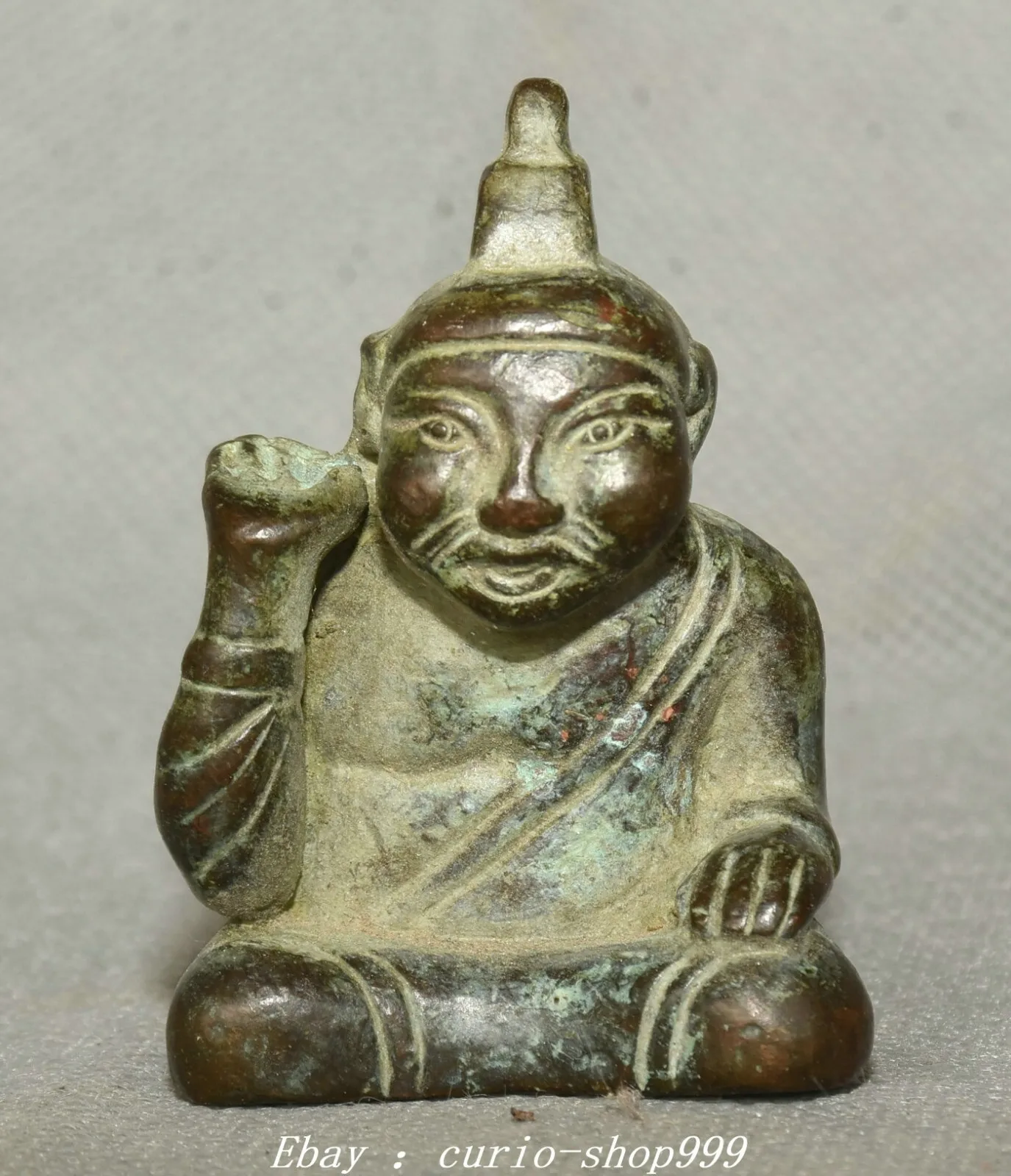 2.3 Inch Antique Old China Dynasty Pure Copper Feng Shui Hu Sitting Statue - Early Old Brass
2.3 Inch Antique Old China Dynasty Pure Copper Feng Shui Hu Sitting Statue - Early Old Brass