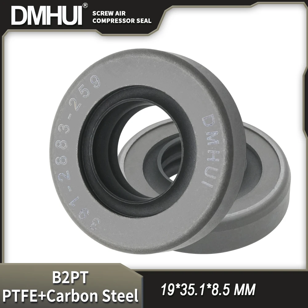 DMHUI High Pressure Shaft Seals 19x35.1x8.5mm B2PT Type - PTFE Rubber + Q215 Skeleton Seal Ring 391-2883-259 for Pumps
DMHUI High Pressure Shaft Seals 19x35.1x8.5mm B2PT Type - PTFE Rubber + Q215 Skeleton Seal Ring 391-2883-259 for Pumps