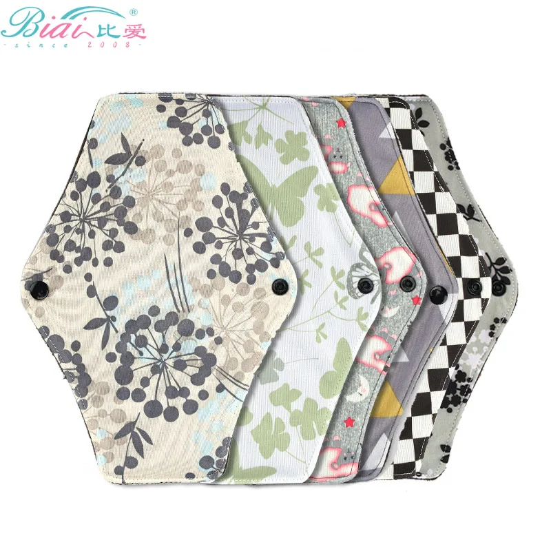 Biai 5PCS Washable Bamboo Charcoal Menstrual Pad Ladies Reusable Cloth Menstruation Breathable Sanitary Napkin For Women 18*25CM
Biai 5PCS Washable Bamboo Charcoal Menstrual Pad Ladies Reusable Cloth Menstruation Breathable Sanitary Napkin For Women 18*25CM