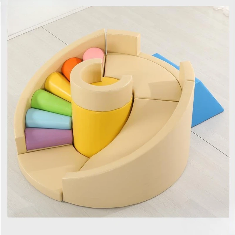 Climbing and sliding combination multi-functional software toy early childhood education center equipment
Climbing and sliding combination multi-functional software toy early childhood education center equipment