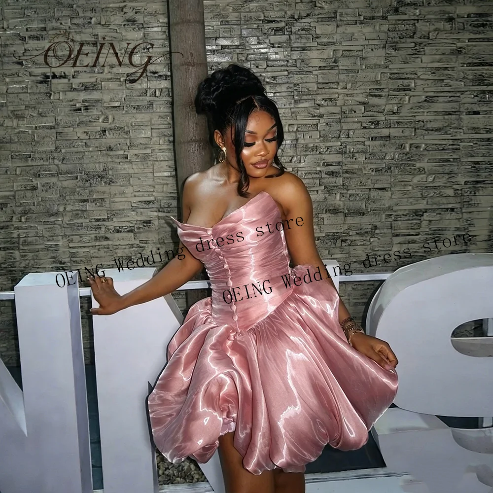 Pink Party Dresses For Black Girls Strapless Shiny Mini Graduation Dress Corset Back Vestidos Para Mujer De Noche Customized
Pink Party Dresses For Black Girls Strapless Shiny Mini Graduation Dress Corset Back Vestidos Para Mujer De Noche Customized
