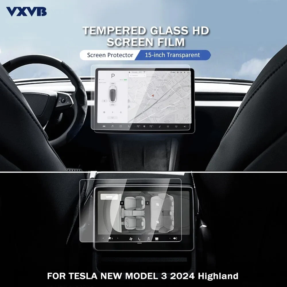 Tempered Glass Screen Film For Tesla Model 3 2024 Highland Center Console HD Display Screen Protector Car Accessories
Tempered Glass Screen Film For Tesla Model 3 2024 Highland Center Console HD Display Screen Protector Car Accessories