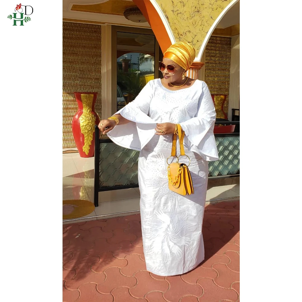 H&D African Dresses For Women Bazin Riche Tradition Embroidery Dress Lady Ankara Robe Clothes Party Gowns Skirt
H&D African Dresses For Women Bazin Riche Tradition Embroidery Dress Lady Ankara Robe Clothes Party Gowns Skirt