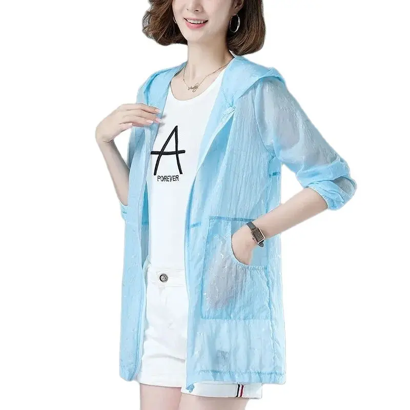 Medium Long Sun Protection Clothing Female Thin Summer 2022 New Jacket Loose Printing Women's Coat Sun Protection Windbreaker
Medium Long Sun Protection Clothing Female Thin Summer 2022 New Jacket Loose Printing Women's Coat Sun Protection Windbreaker