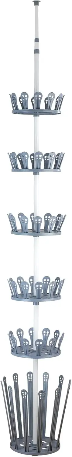 Телескопическая стойка Ахиллова для 30 обуви и 6 пар ботинок, металл с порошковым покрытием, белый/серый, 30 x 30 x 100-300 см
Телескопическая стойка Ахиллова для 30 обуви и 6 пар ботинок, металл с порошковым покрытием, белый/серый, 30 x 30 x 100-300 см