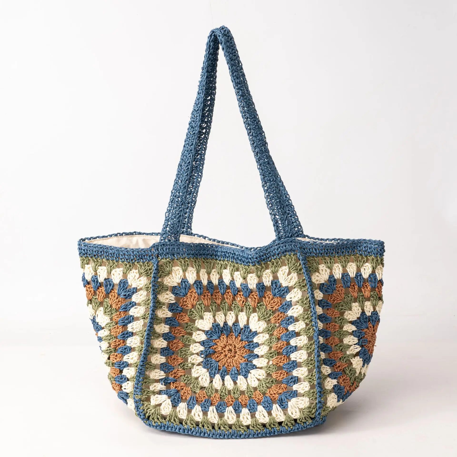 Large Capacity Straw Woven Tote Bag Single Shoulder Holiday Beach Vacation Women's Handbag Casual Everyday Paper Material
Large Capacity Straw Woven Tote Bag Single Shoulder Holiday Beach Vacation Women's Handbag Casual Everyday Paper Material