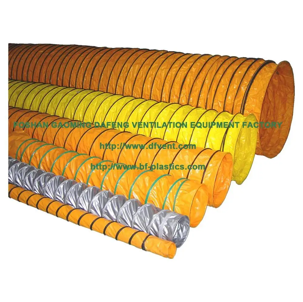 Industrial Style PVC Flexible For Air Duct Hose For Ventilation For Kitchen And Warehouse Applications
Industrial Style PVC Flexible For Air Duct Hose For Ventilation For Kitchen And Warehouse Applications