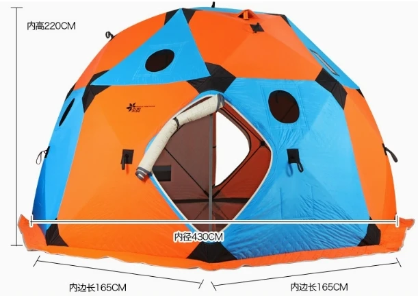 Outdoor Hiking Insulated Octagonal Ice Fishing Dome Tent Spherical Winter Camping Multi-person Warm Pop-up Hot Sauna Tent
Outdoor Hiking Insulated Octagonal Ice Fishing Dome Tent Spherical Winter Camping Multi-person Warm Pop-up Hot Sauna Tent